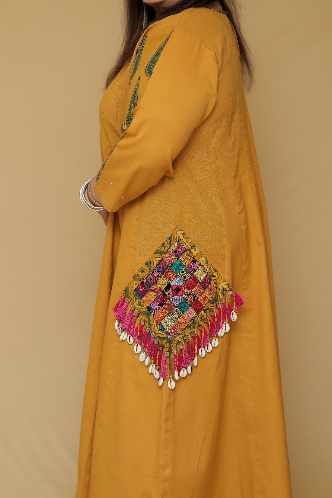 LINEN AJRAKH DRESS II