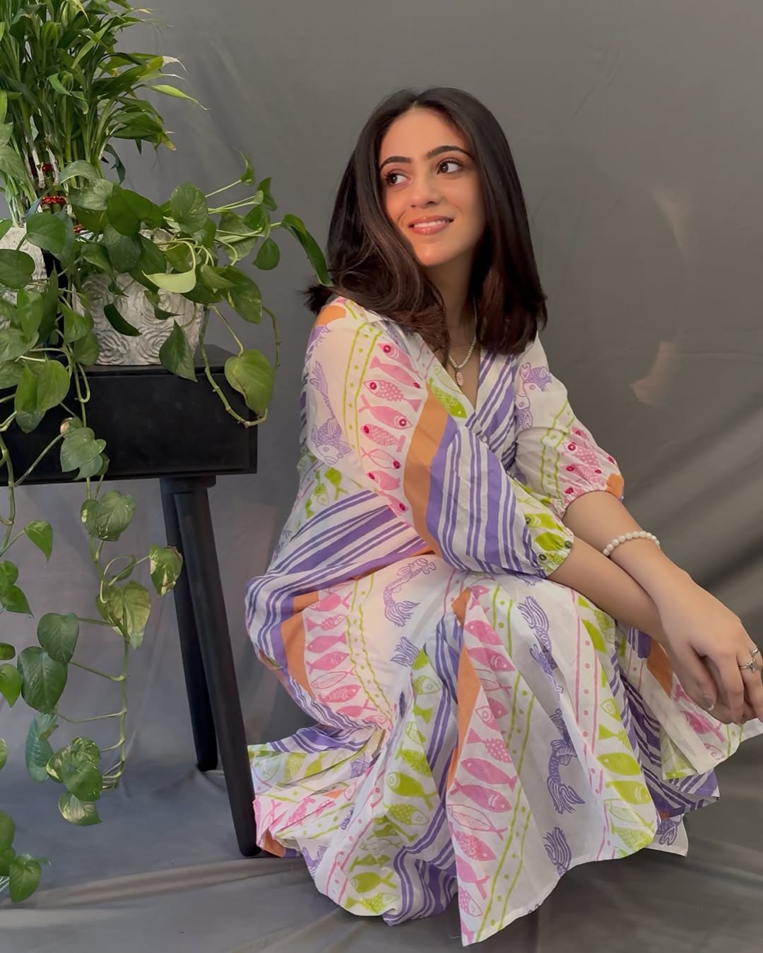 Pure Chanderi Shirt Dress