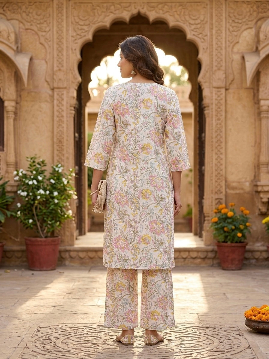 HAND BLOCK PRINTED CO-ORD SET