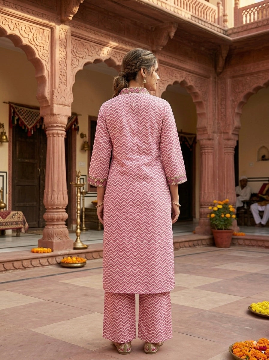 HAND BLOCK PRINTED CO-ORD SET