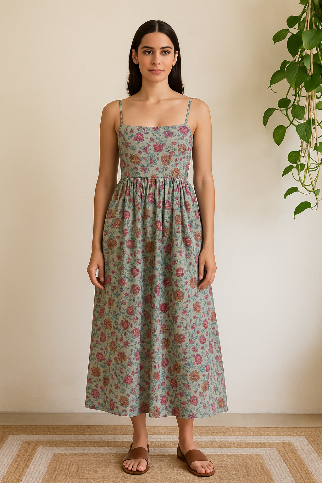 Printed Tiered Dress