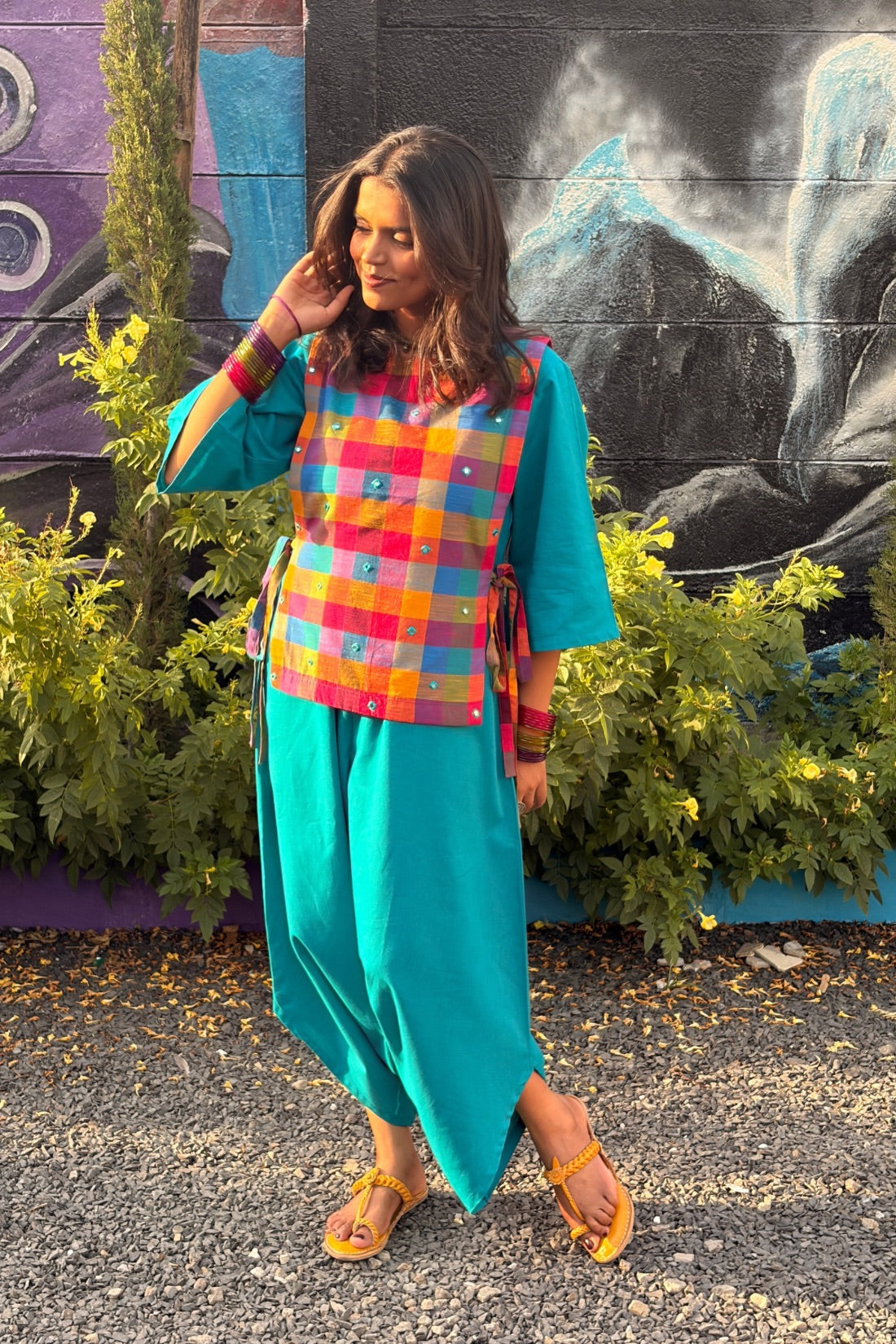 Cotton Linen Dhoti Jumpsuit