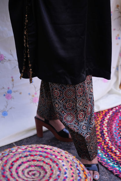 BLACK ROYAL KAFTAN SET