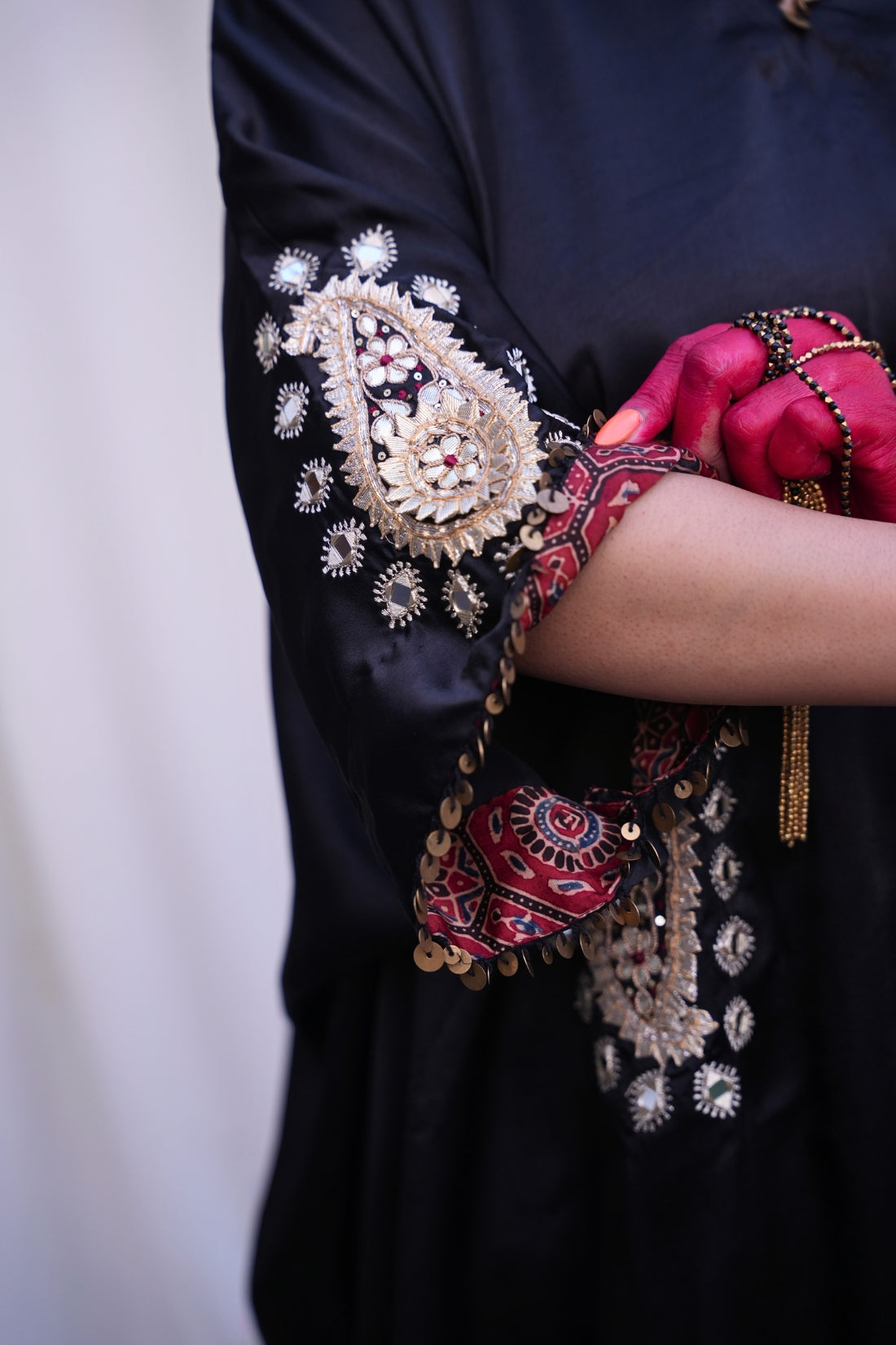 BLACK ROYAL KAFTAN SET