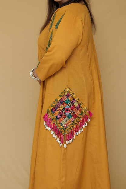 LINEN AJRAKH DRESS II