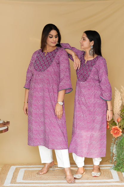 LEHERIYA KURTA