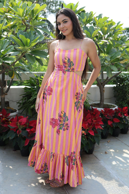 HAND BLOCK PRINTED DRESS