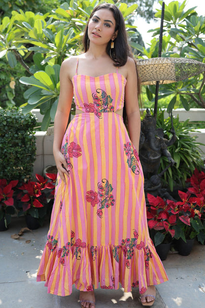 HAND BLOCK PRINTED DRESS