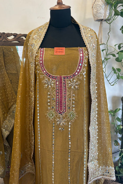 TISSUE BROCADE SUIT SET