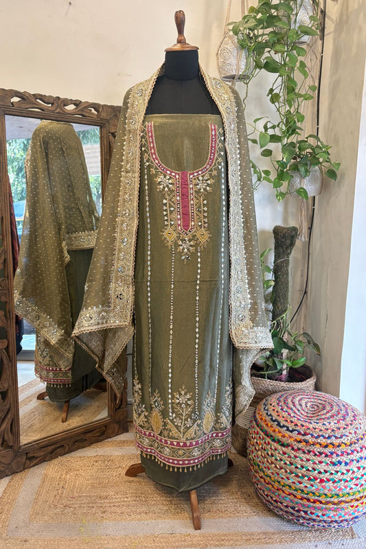 TISSUE BROCADE SUIT SET