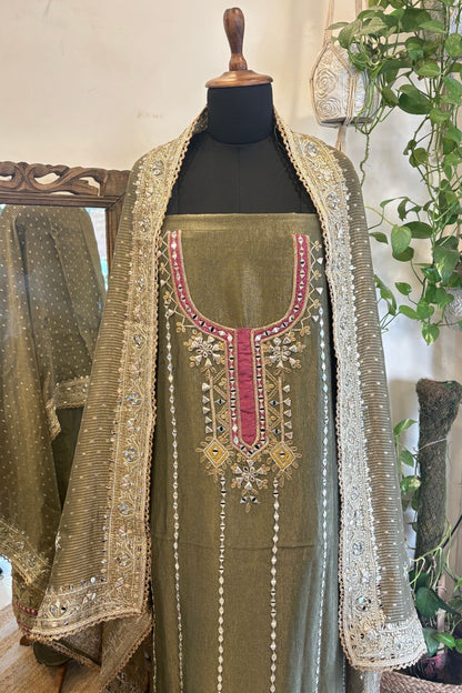 TISSUE BROCADE SUIT SET