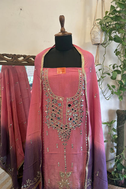 CRUSHED TISSUE SUIT SET