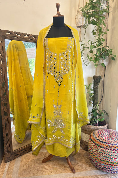 CRUSHED TISSUE SUIT SET