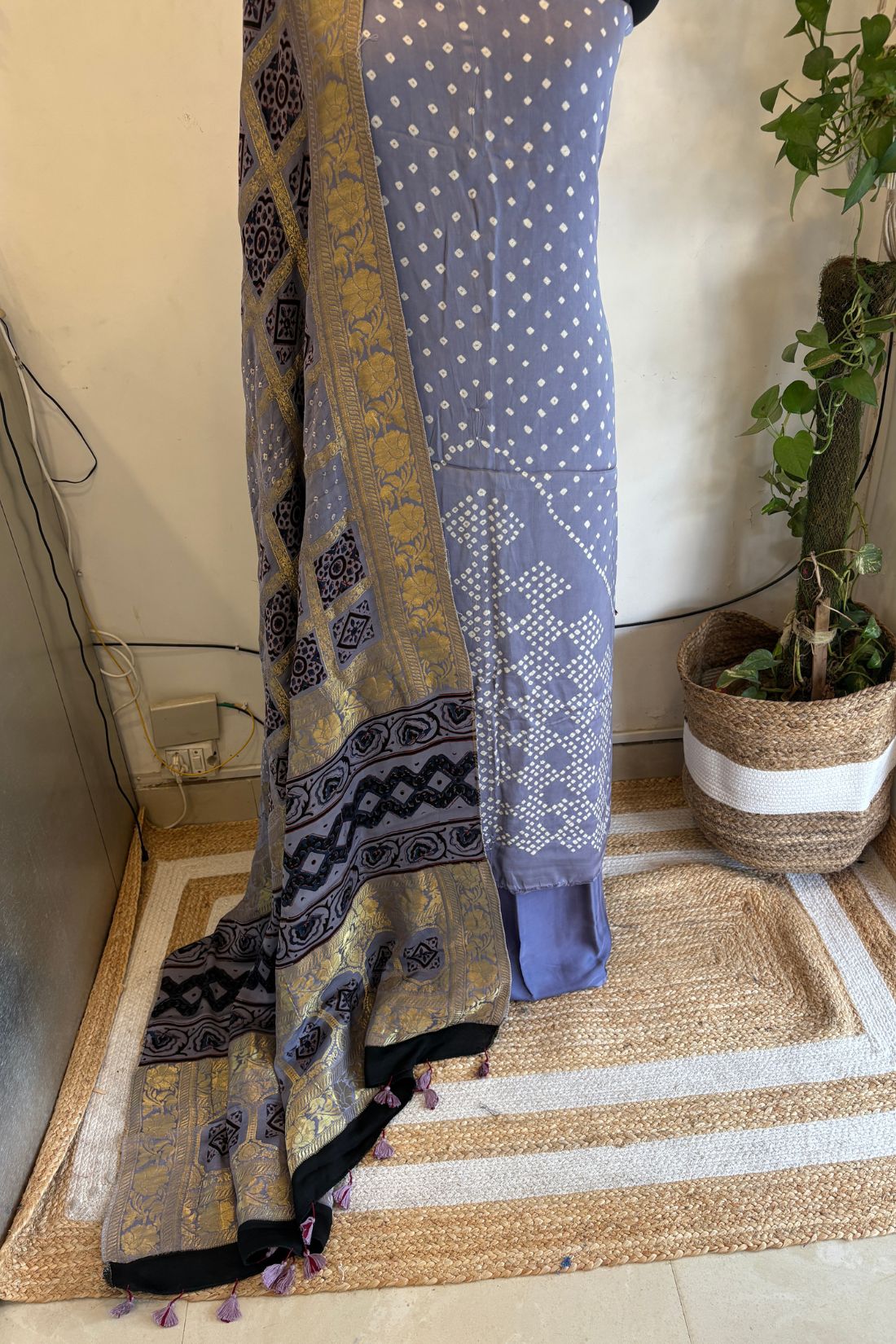 AJRAKH BANDHANI SUIT