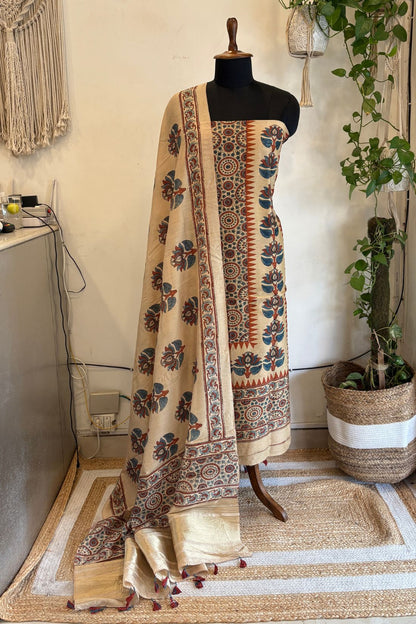 CHANDERI AJRAKH SUIT