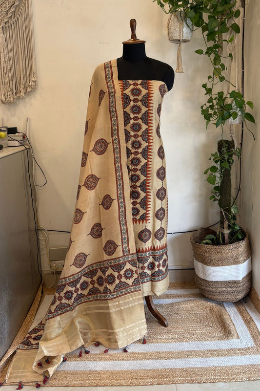 CHANDERI AJRAKH SUIT