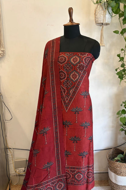 CHANDERI AJRAKH SUIT