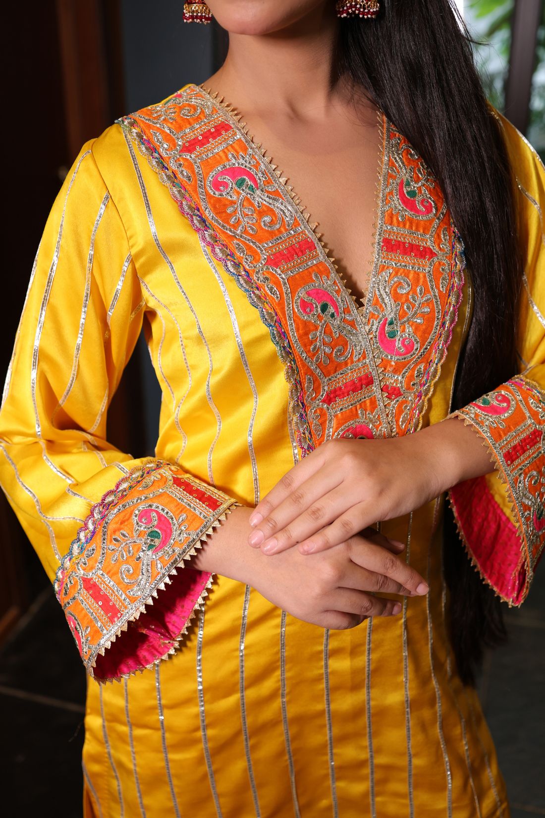 YELLOW SARIN CO-ORD SET