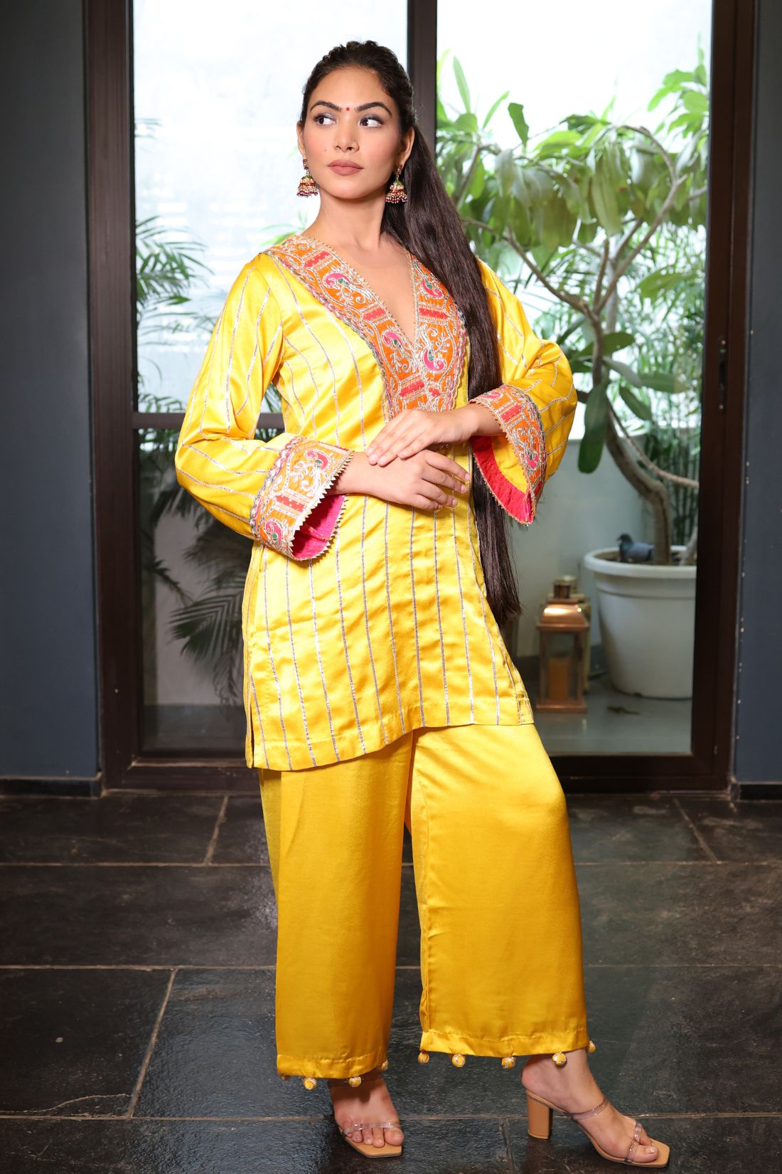 YELLOW SARIN CO-ORD SET