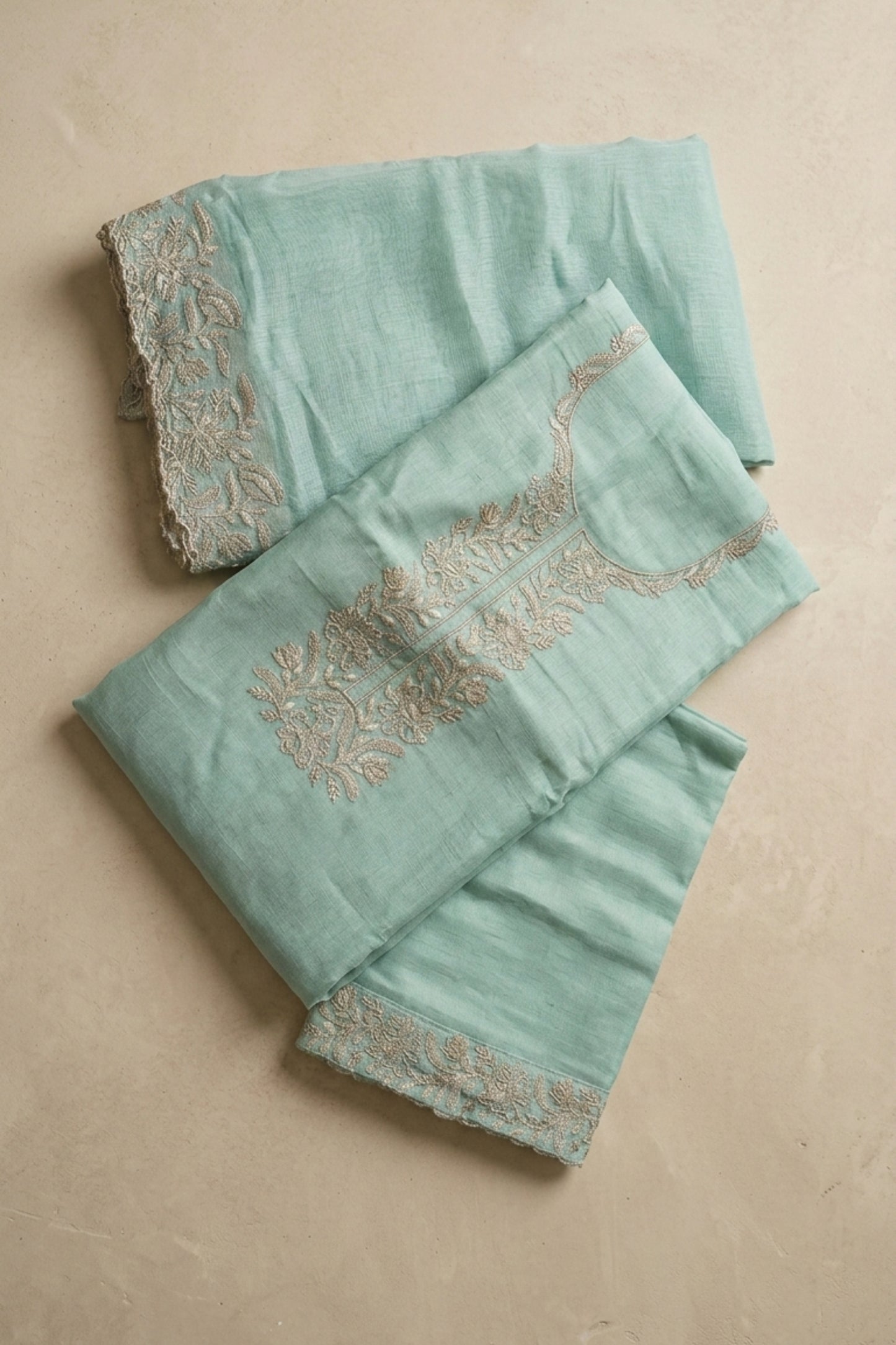 MUL CHANDERI SUIT SET