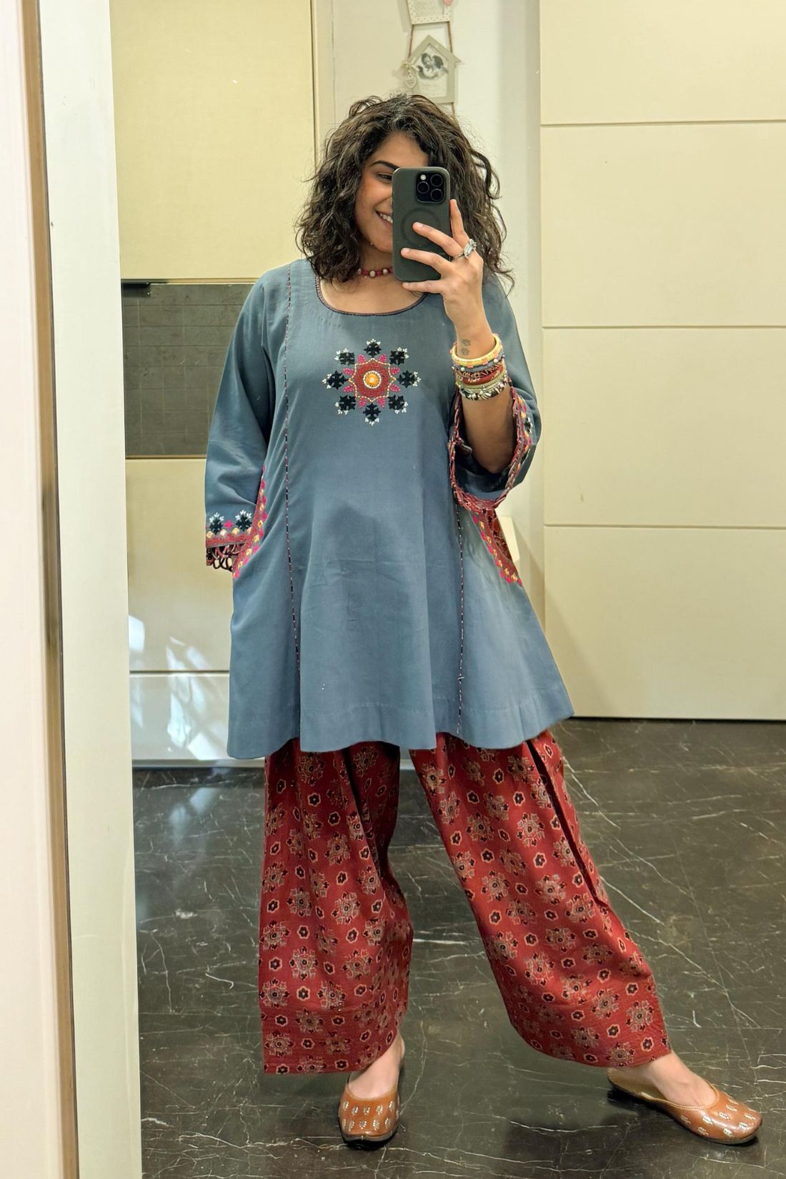COTTON LINEN KALI-STYLE CO-ORD SET