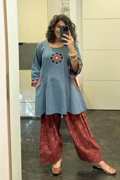 COTTON LINEN KALI-STYLE CO-ORD SET