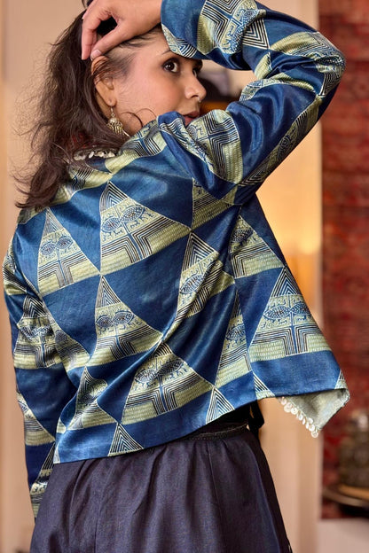 MASHRU SILK JACKET