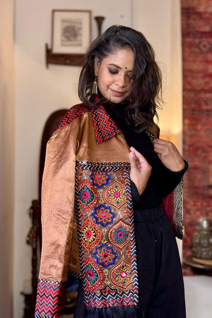 MASHRU SILK JACKET