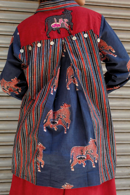 AJRAKH PURE COTTON SHIRT