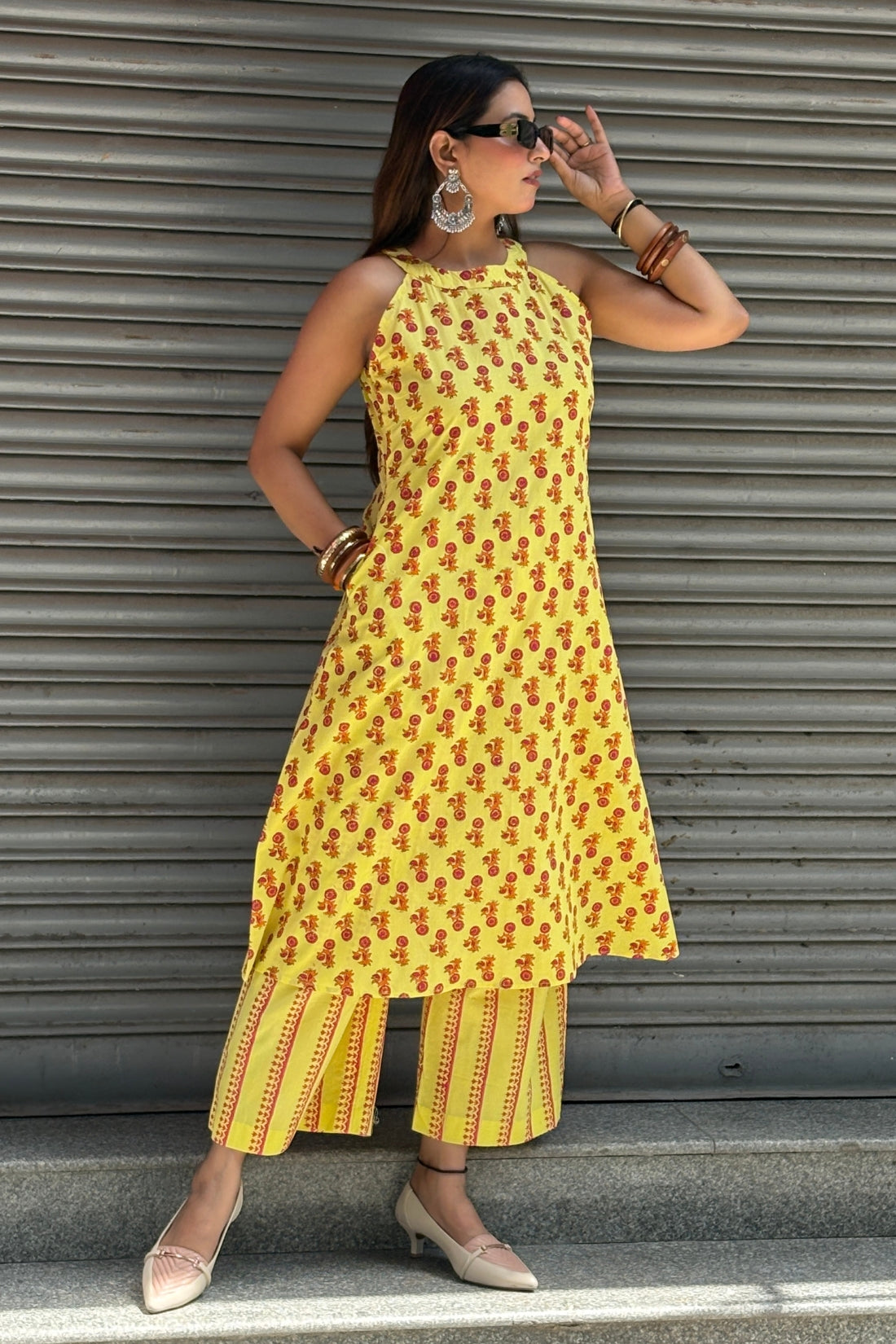 COTTON HAND BLOCK PRINTED CO-ORD SET