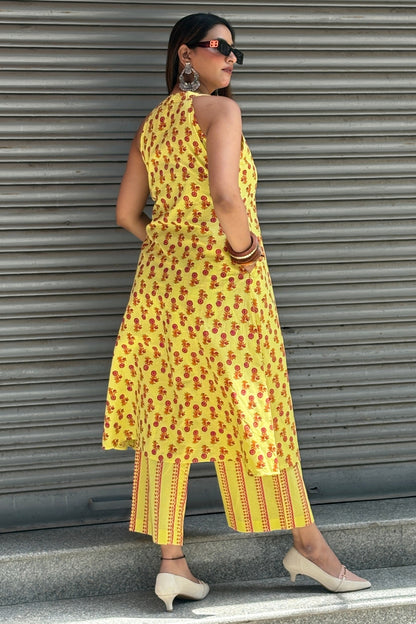 COTTON HAND BLOCK PRINTED CO-ORD SET