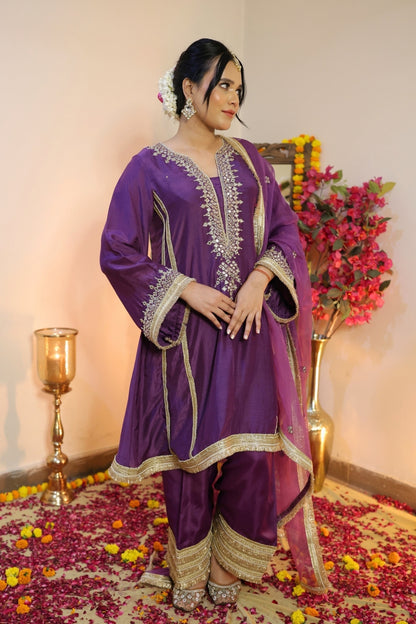 MULCHANDERI KALIDAAR SUIT SET