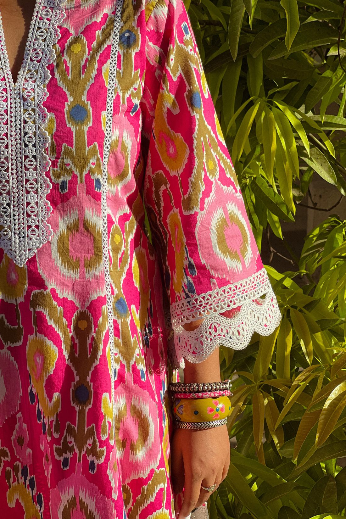 HAND BLOCK PRINTED KALIDAR CO-ORD SET