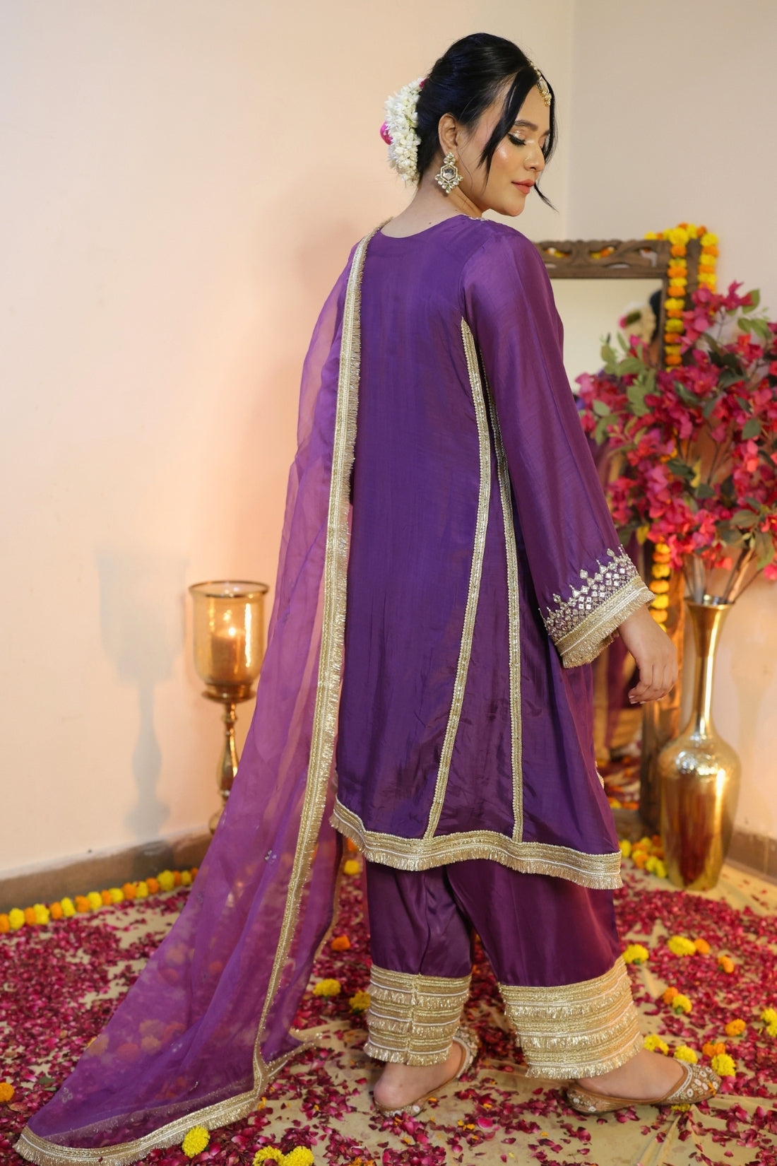 MULCHANDERI KALIDAAR SUIT SET