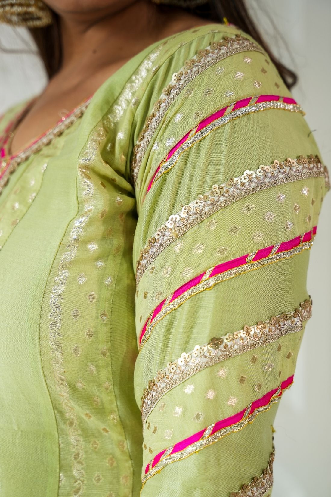 CHANDERI BROCADE ANARKALI