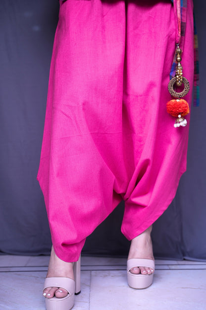 PINK PANACHE DHOTI SET