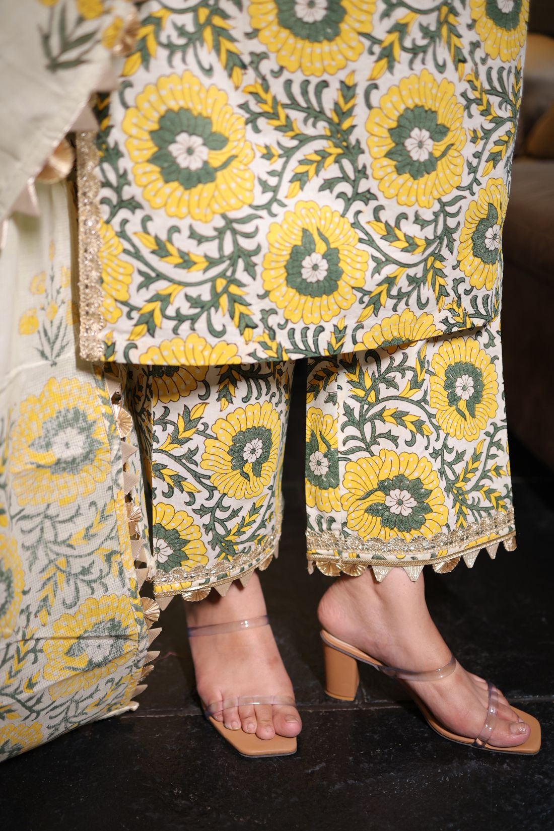 PURE COTTON HAND BLOCK PRINTED KURTA SET