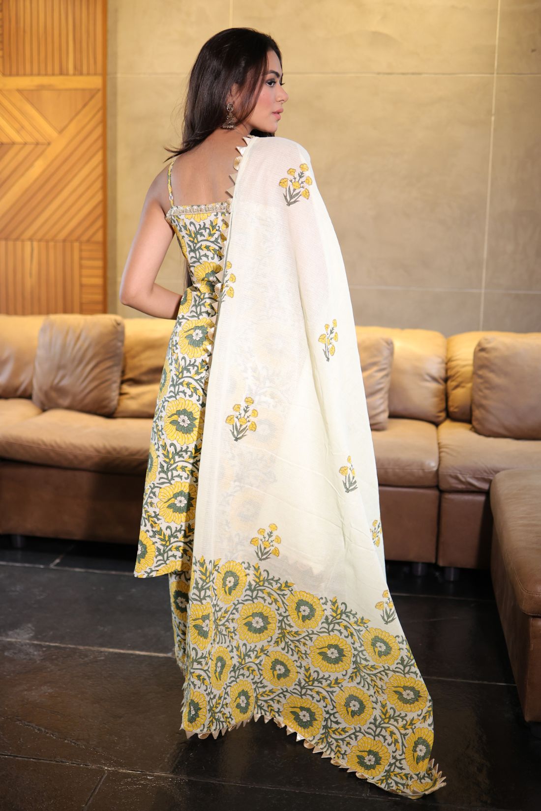 PURE COTTON HAND BLOCK PRINTED KURTA SET