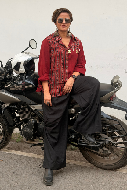 PURE COTTON CO-ORD SET WITH BALLOON PANTS
