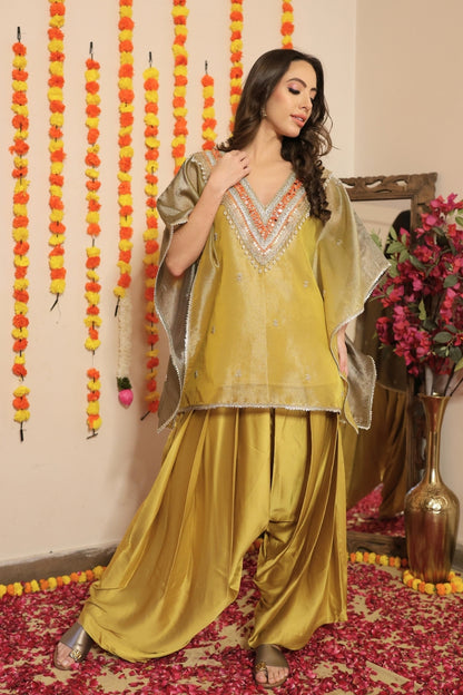 Shimmer Tissue Kaftan Set