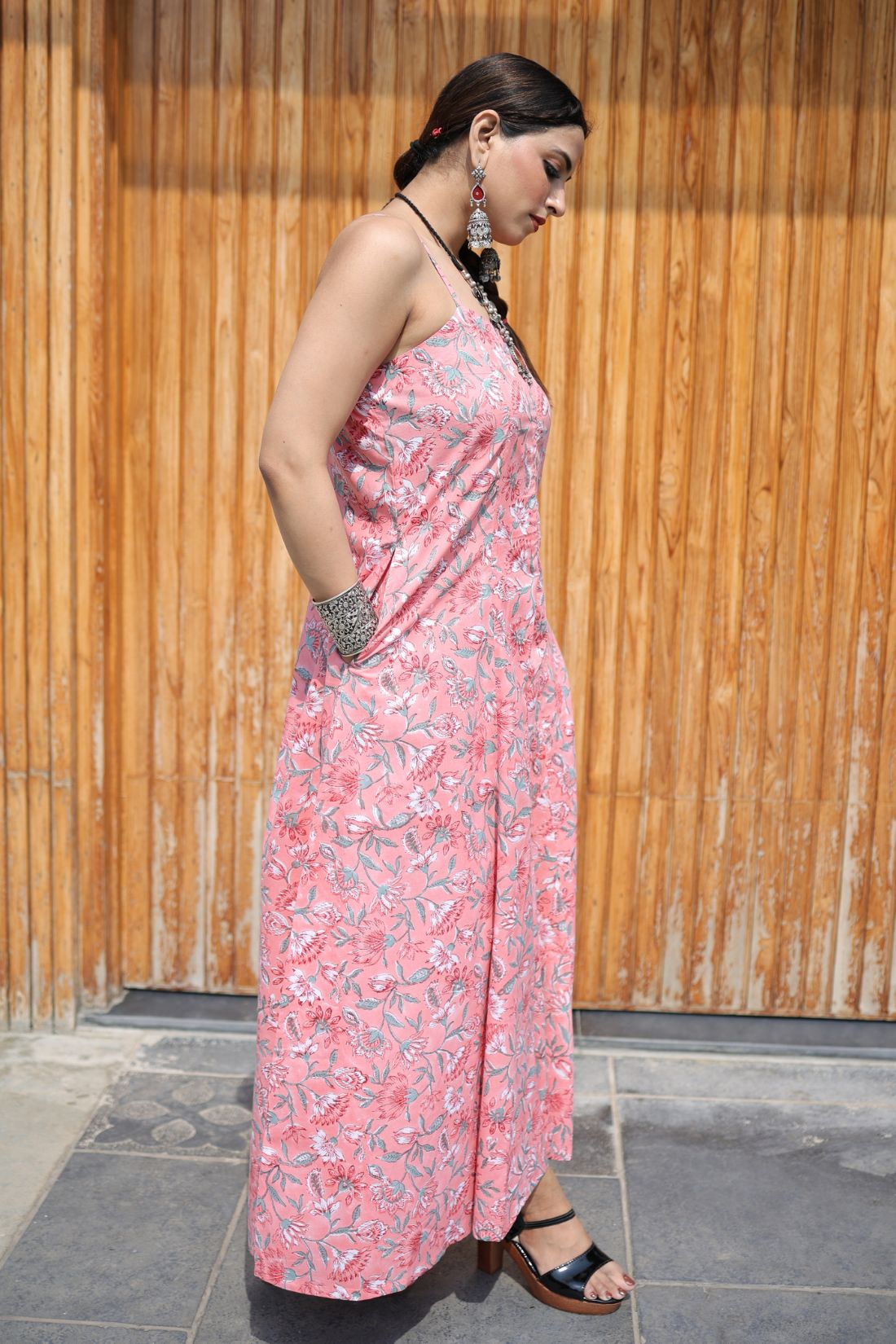 PINK SILHOUETTE JUMPSUIT