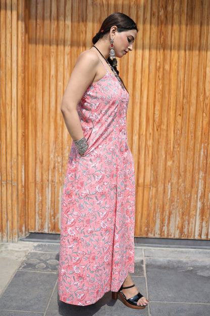 PINK SILHOUETTE JUMPSUIT