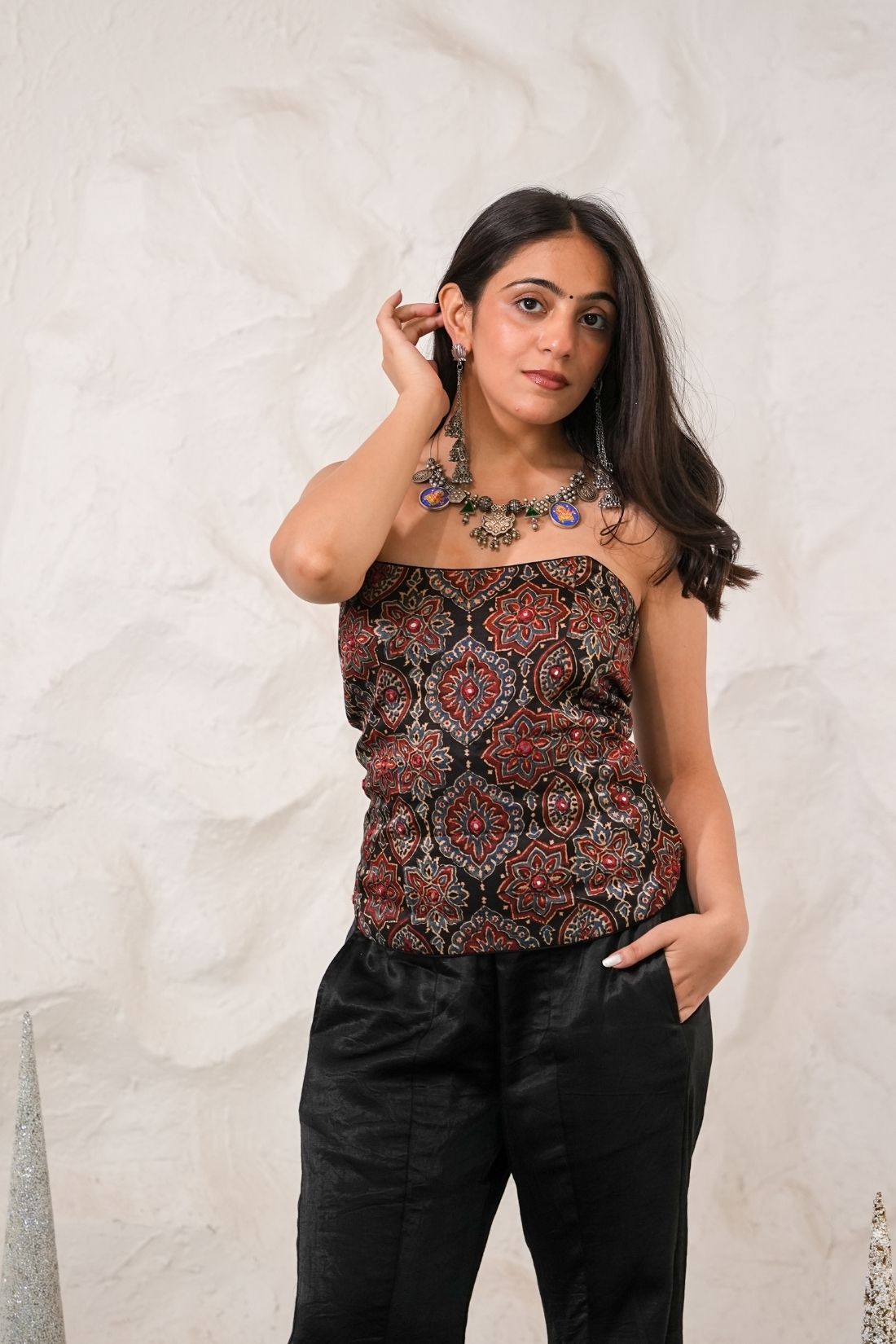 MUSHROOM SILK DRESS