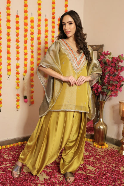 Shimmer Tissue Kaftan Set