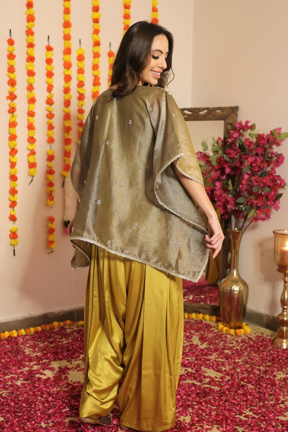 Shimmer Tissue Kaftan Set