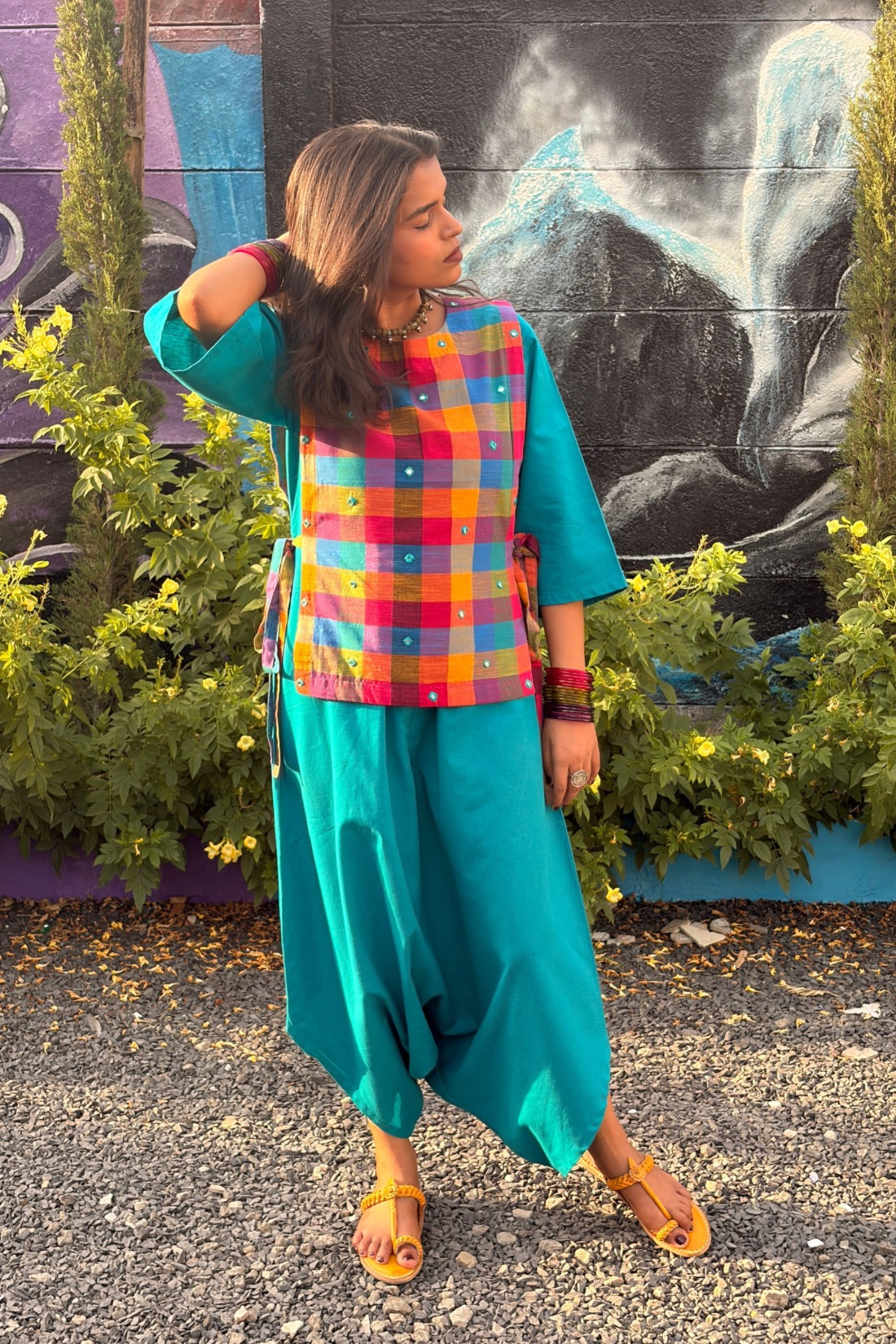 Cotton Linen Dhoti Jumpsuit