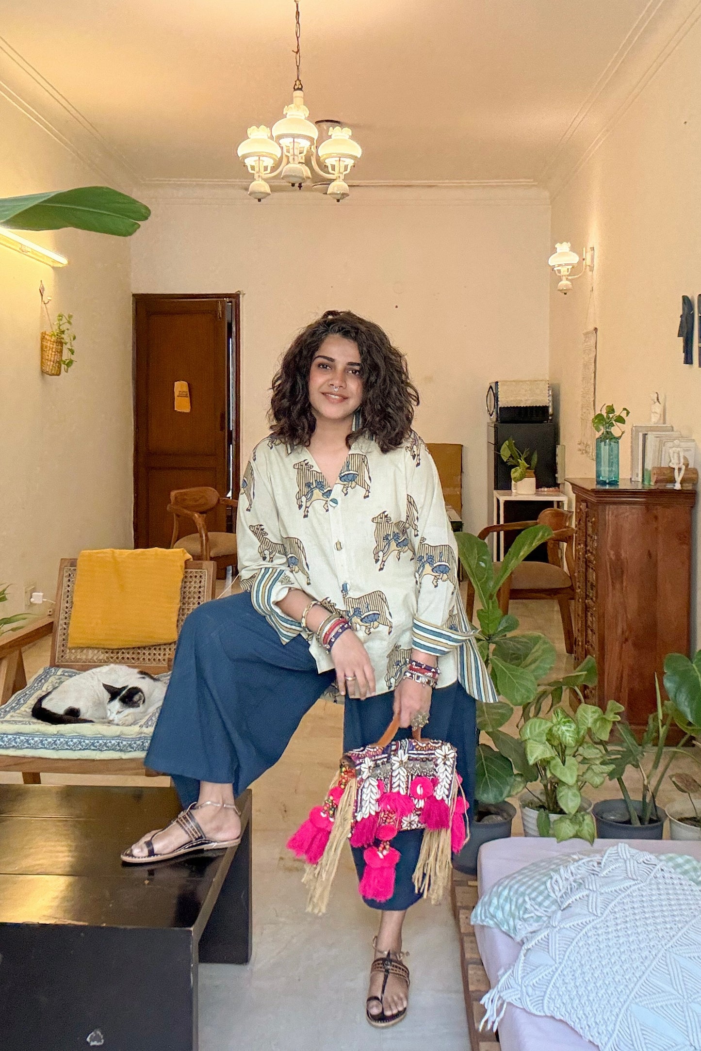 AJRAKH PURE COTTON SHIRT