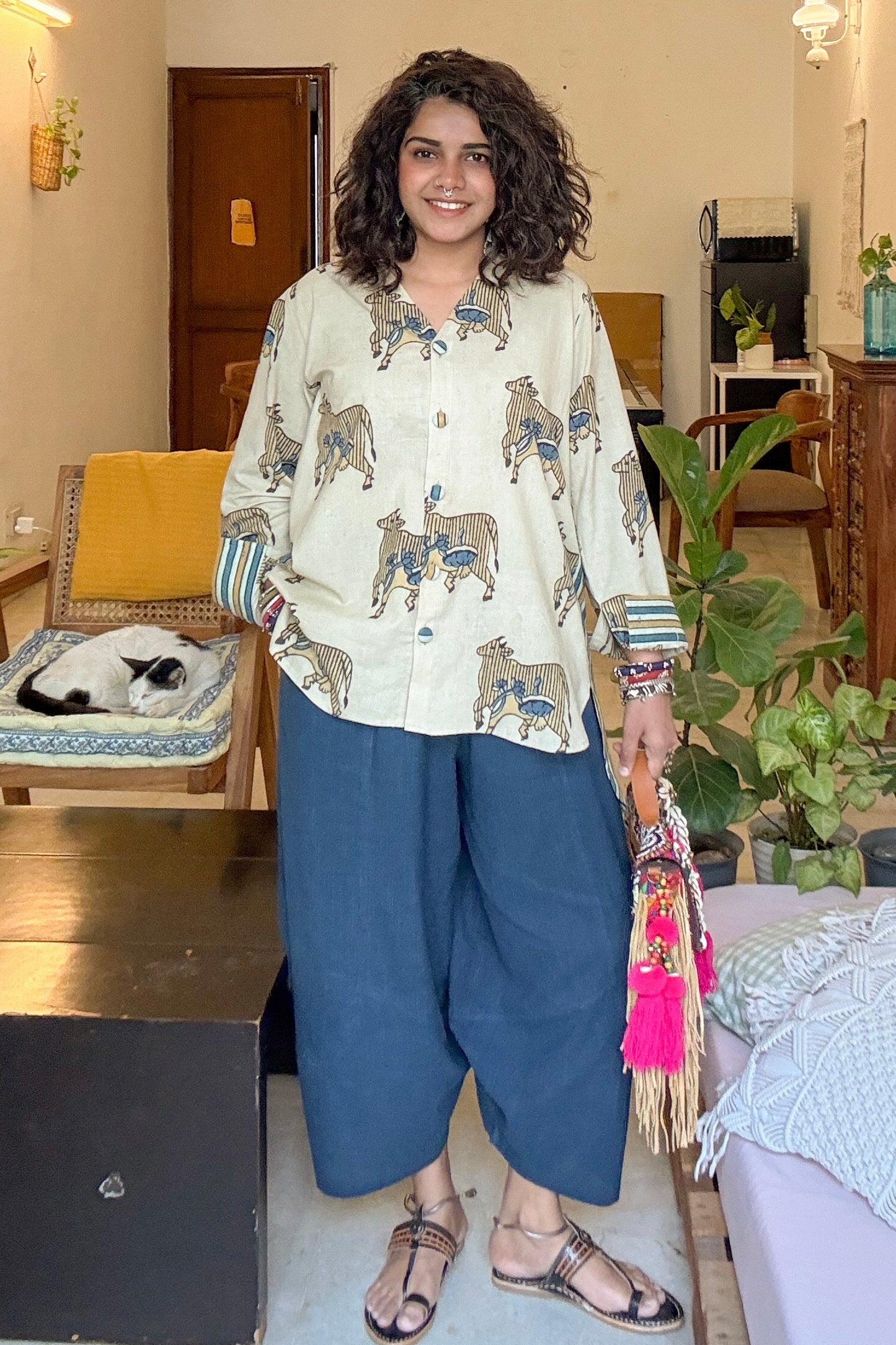 AJRAKH PURE COTTON SHIRT