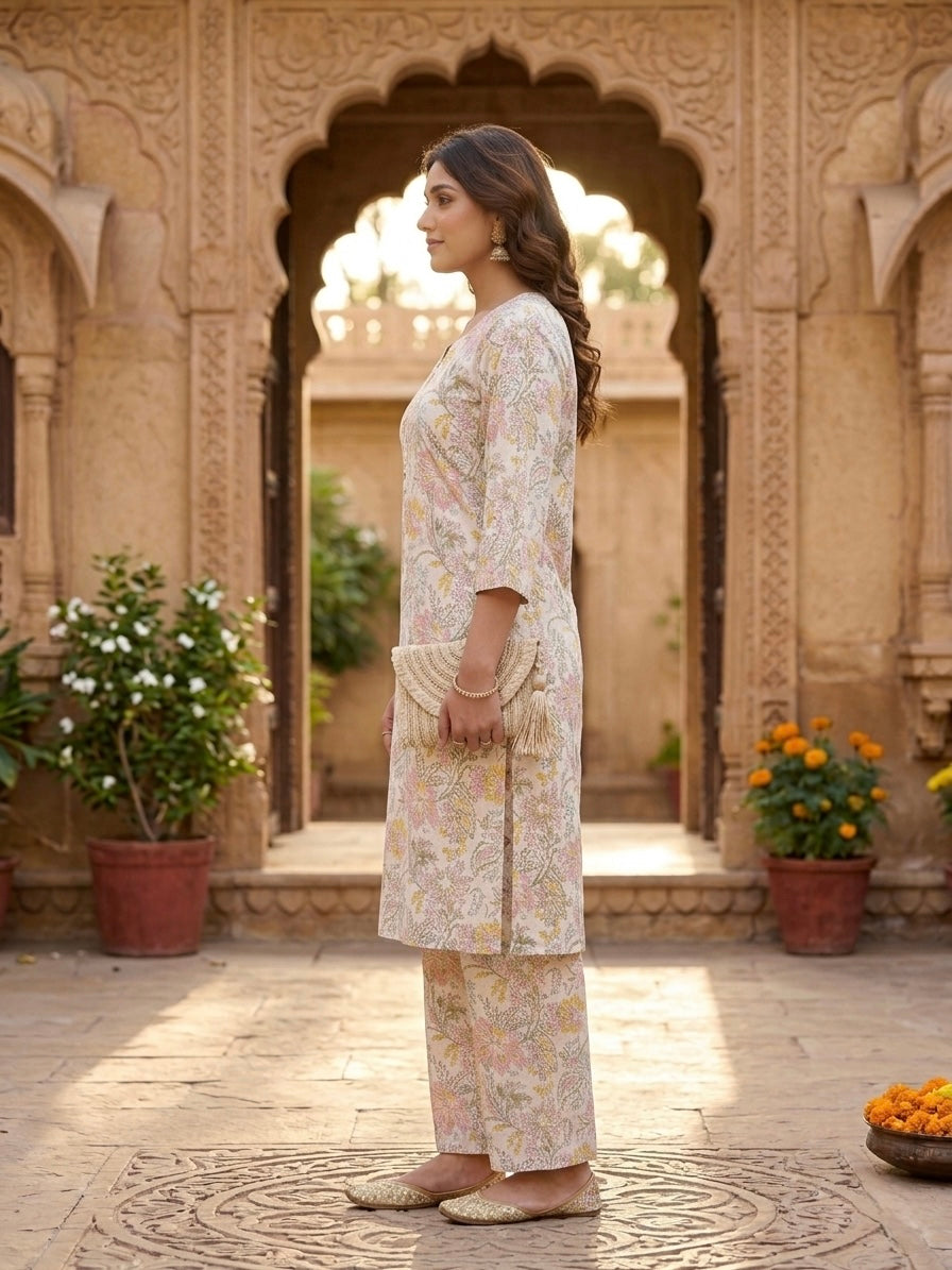 HAND BLOCK PRINTED CO-ORD SET
