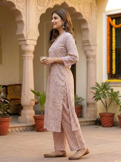 HAND BLOCK PRINTED CO-ORD SET